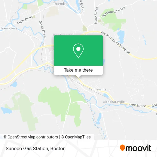 Sunoco Gas Station map