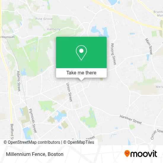 Millennium Fence map