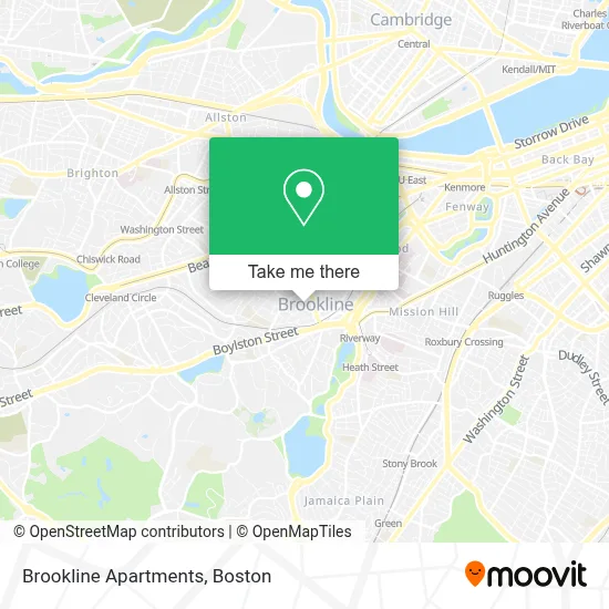 Brookline Apartments map