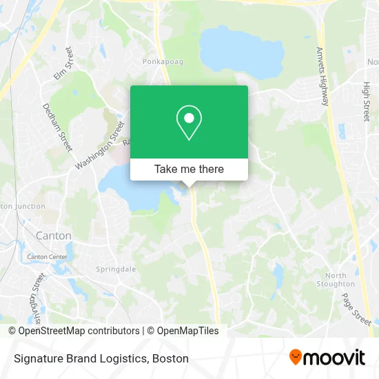 Signature Brand Logistics map
