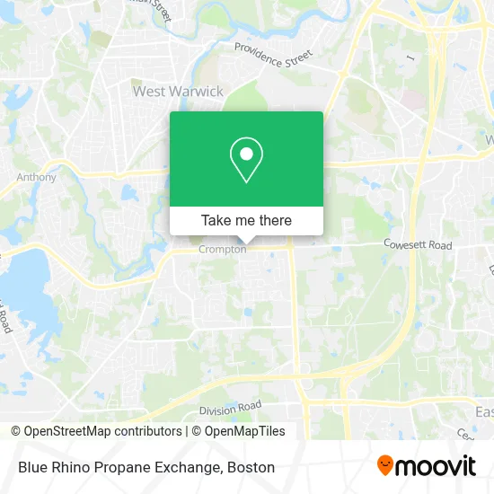 Blue Rhino Propane Exchange map