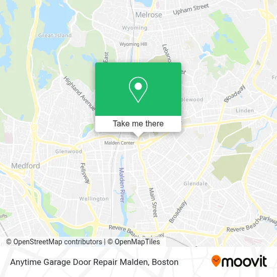 Anytime Garage Door Repair Malden map