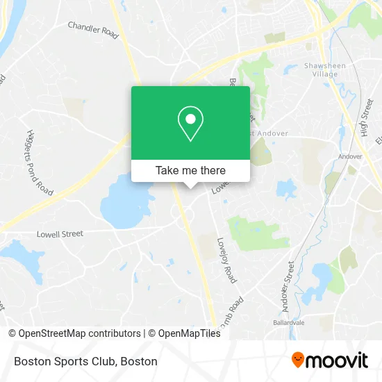 Boston Sports Club map