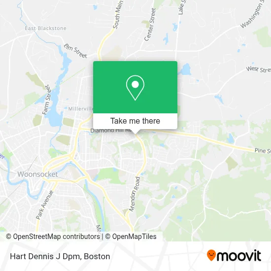 Hart Dennis J Dpm map