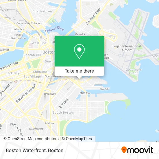 Boston Waterfront map