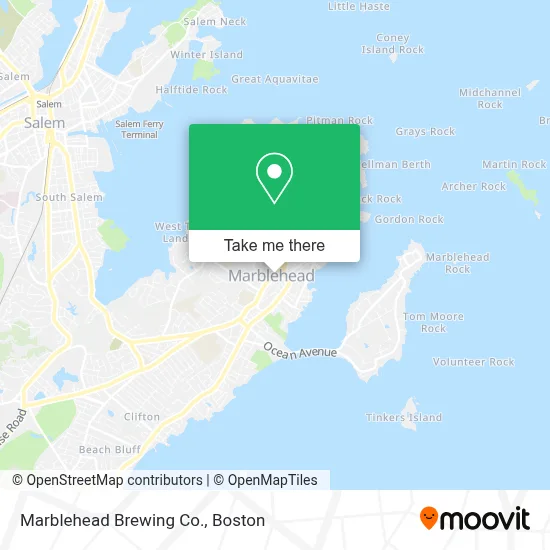 Marblehead Brewing Co. map