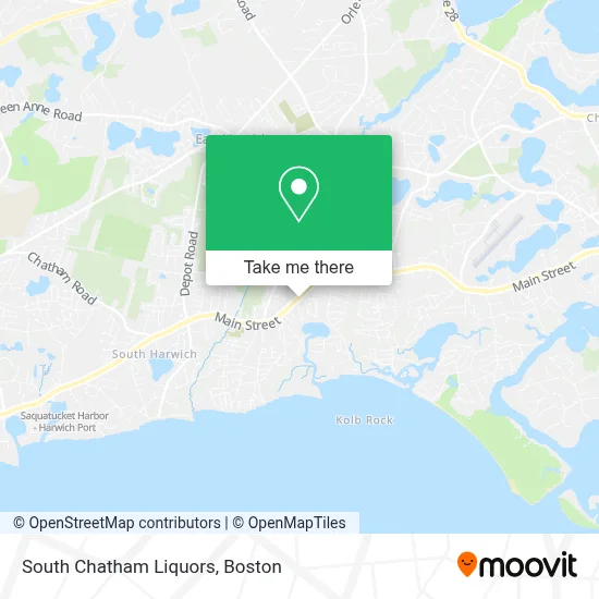 South Chatham Liquors map