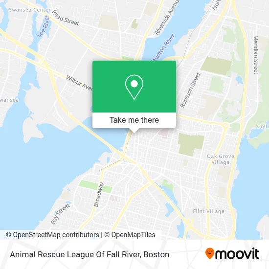 Animal Rescue League Of Fall River map