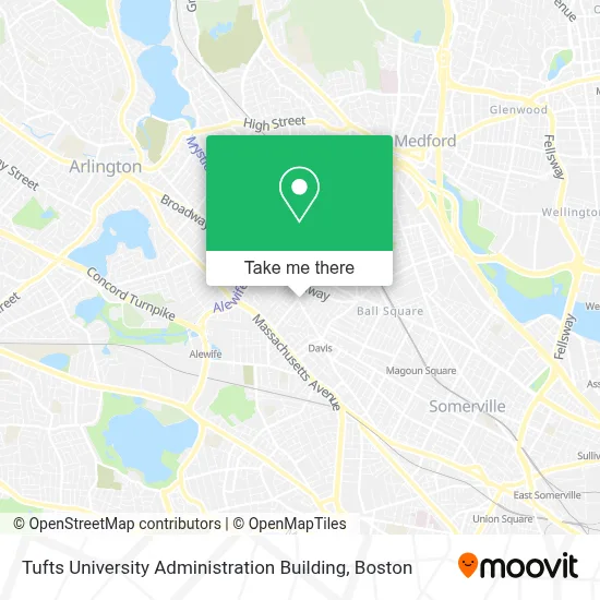 Tufts University Administration Building map