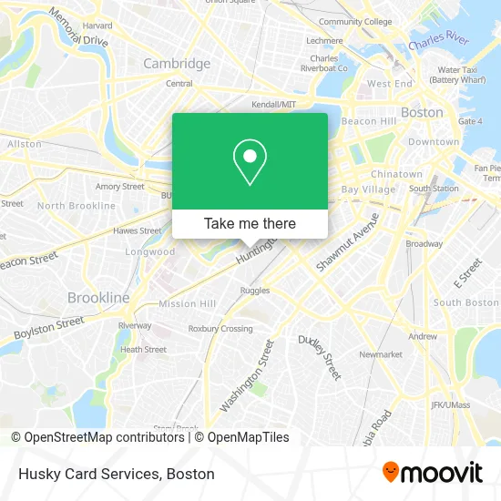 Husky Card Services map