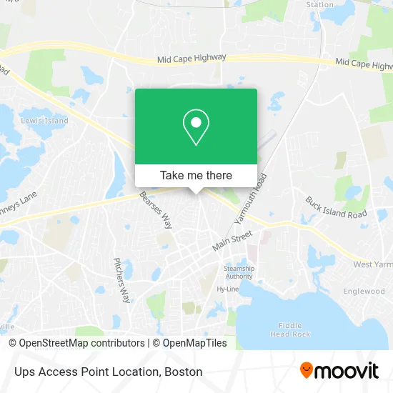 Ups Access Point Location map