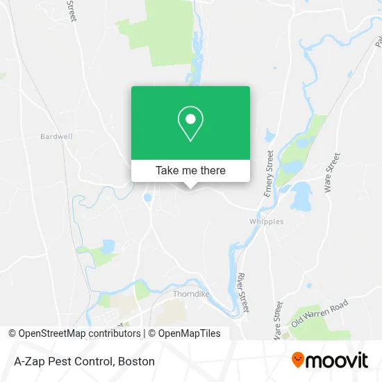 A-Zap Pest Control map