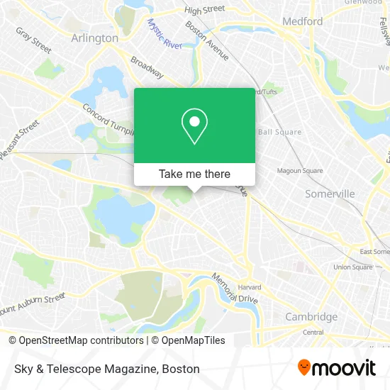 Sky & Telescope Magazine map