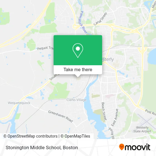 Stonington Middle School map