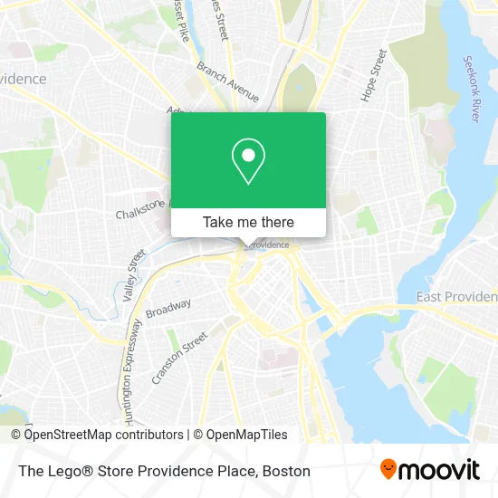 The Lego® Store Providence Place map