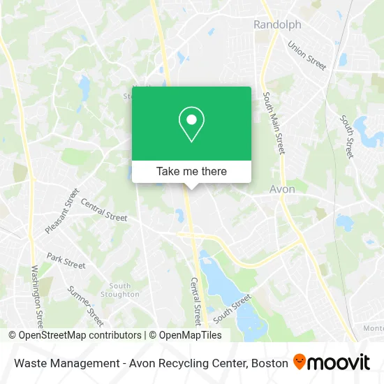 Waste Management - Avon Recycling Center map