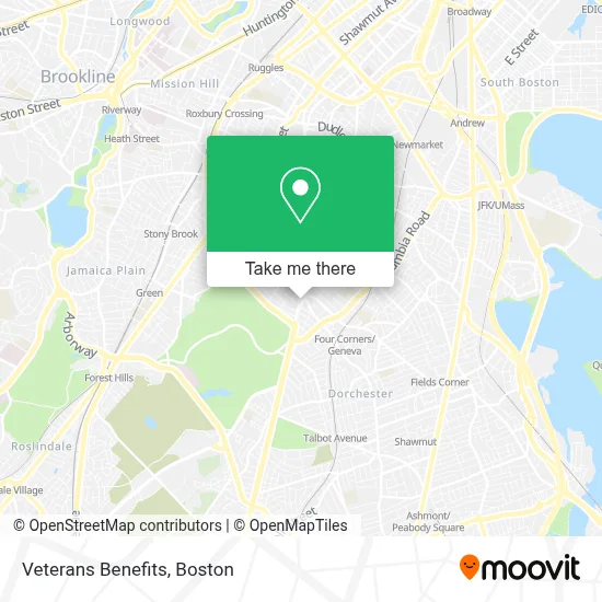Veterans Benefits map