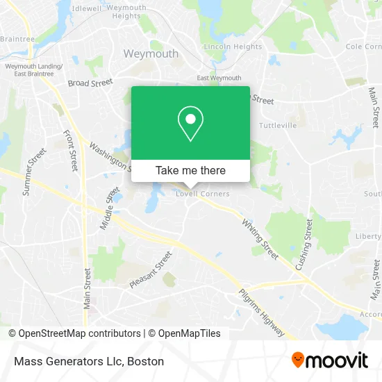 Mass Generators Llc map