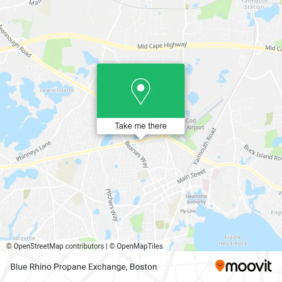 Blue Rhino Propane Exchange map