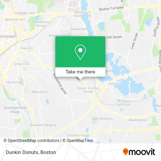 Dunkin Donuts map