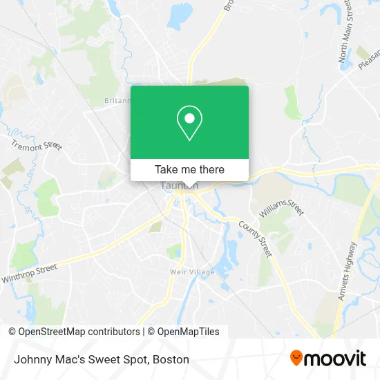 Johnny Mac's Sweet Spot map
