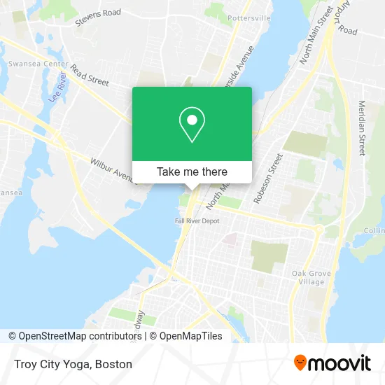 Troy City Yoga map