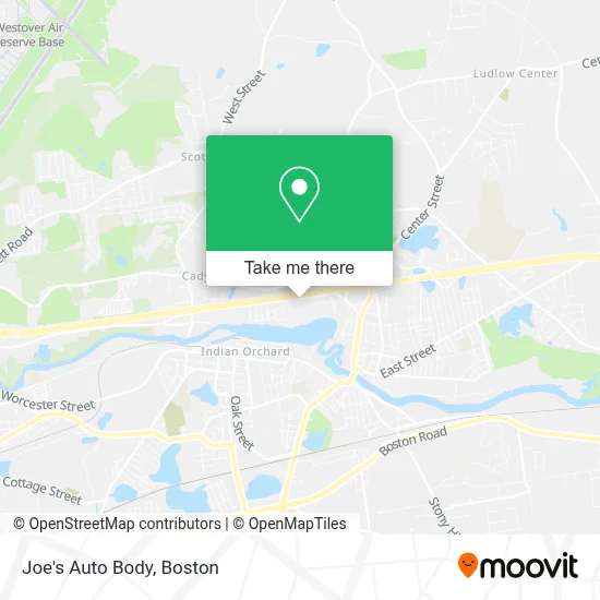 Joe's Auto Body map