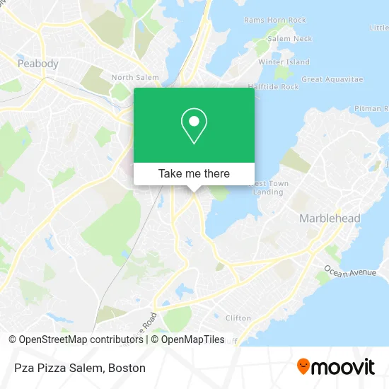 Pza Pizza Salem map