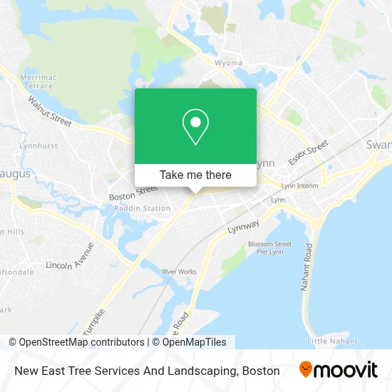 New East Tree Services And Landscaping map