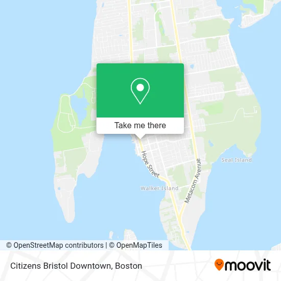 Citizens Bristol Downtown map