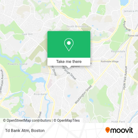 Td Bank Atm map