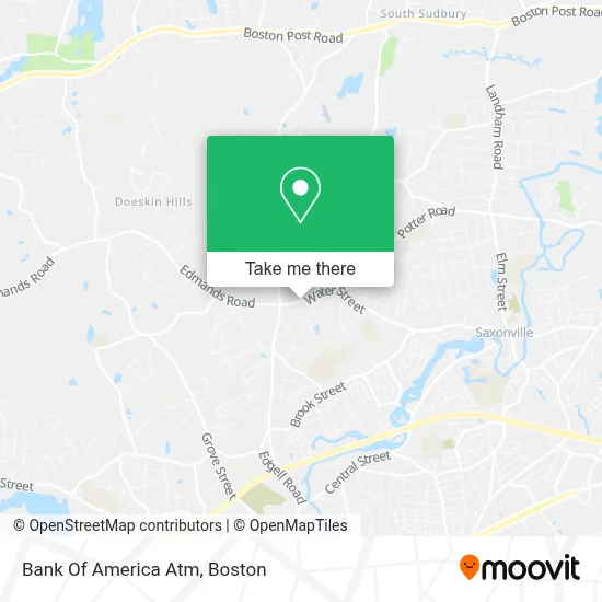 Bank Of America Atm map