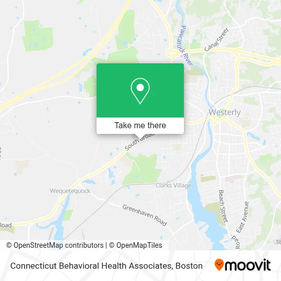 Connecticut Behavioral Health Associates map
