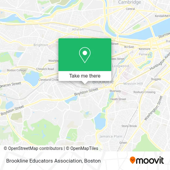 Brookline Educators Association map