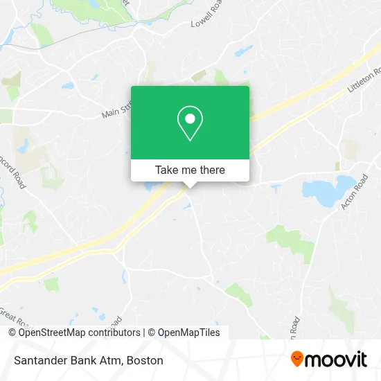 Santander Bank Atm map
