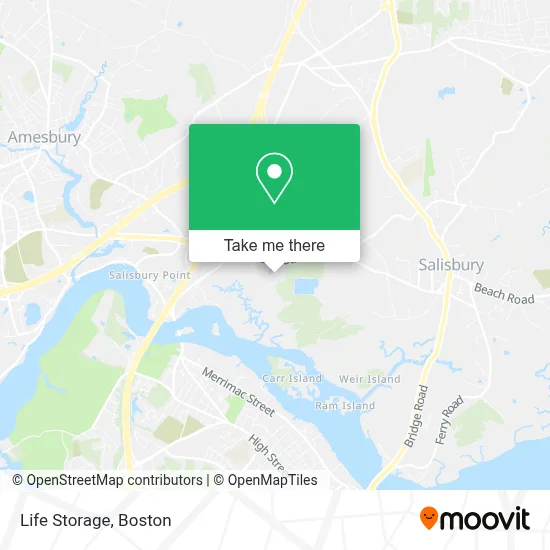 Life Storage map