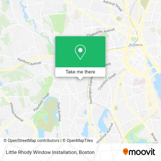 Little Rhody Window Installation map