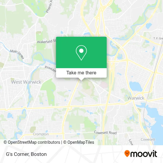 G's Corner map