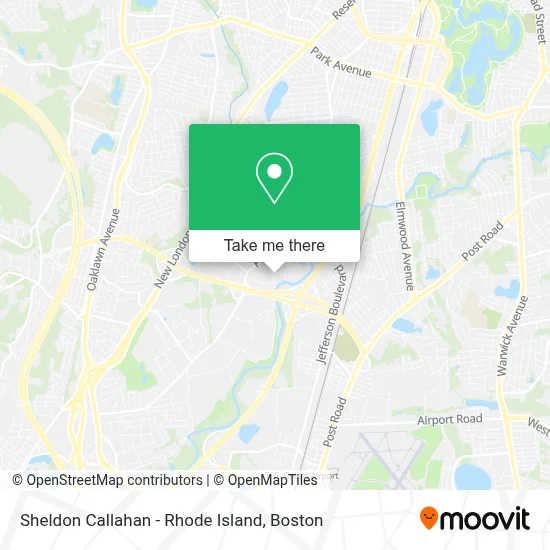 Sheldon Callahan - Rhode Island map