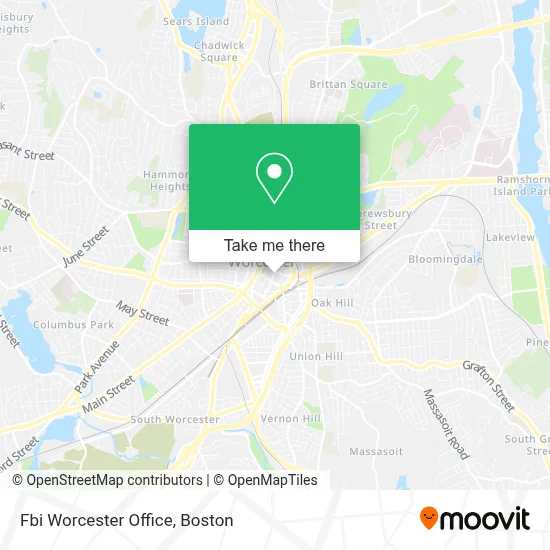 Fbi Worcester Office map