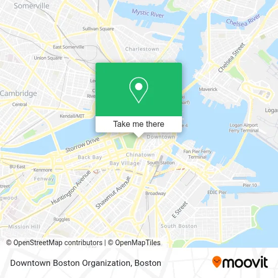 Downtown Boston Organization map