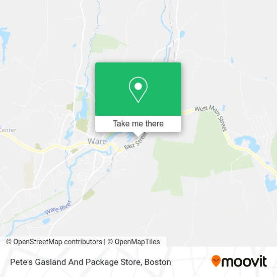 Pete's Gasland And Package Store map