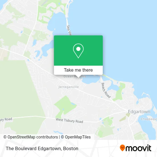 The Boulevard Edgartown map