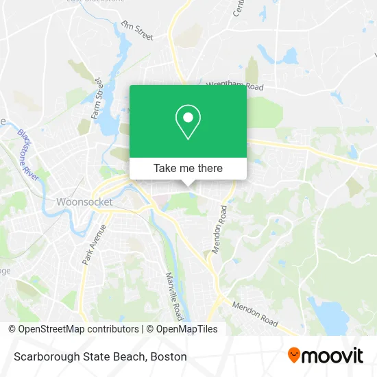 Scarborough State Beach map