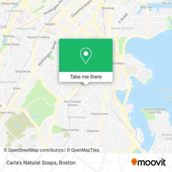 Carla's Natural Soaps map