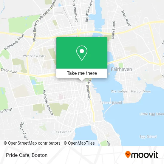 Pride Cafe map