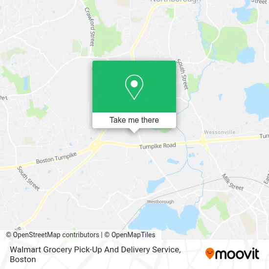 Walmart Grocery Pick-Up And Delivery Service map