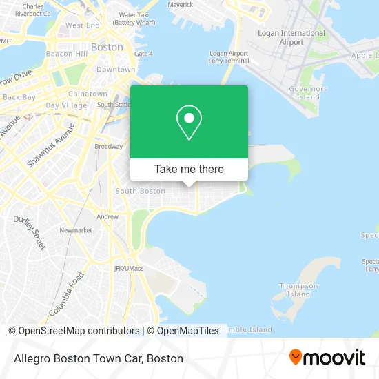 Allegro Boston Town Car map