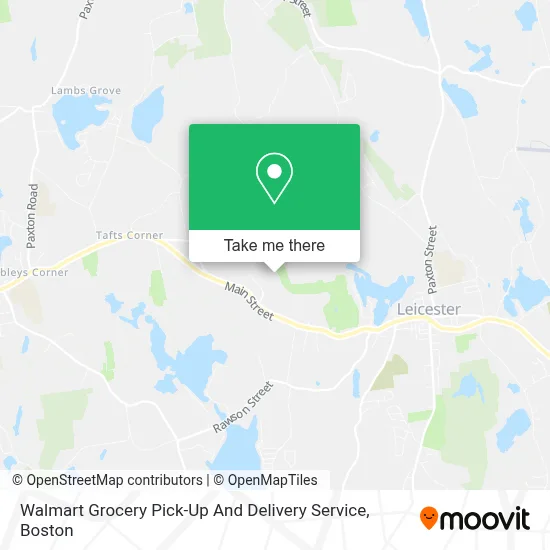Walmart Grocery Pick-Up And Delivery Service map