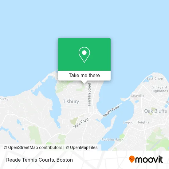 Reade Tennis Courts map